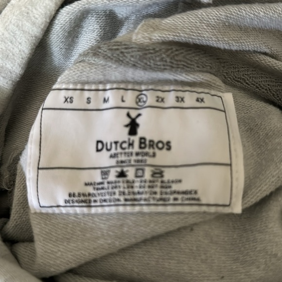 Dutch Bros Unisex Grey Lightweight Sweatshirt SMALL + MEDIUM + XL Windmill DB 92 - Picture 13 of 14